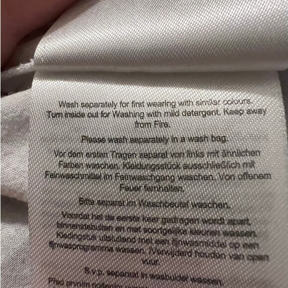 Jean Pascale Women's Blouse in White w/Embroidery Eyelet and Short Sleeve Size M - Picture 7 of 7